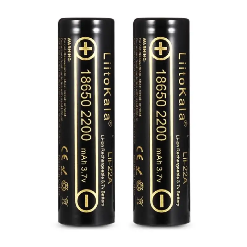 LiitoKala Lii-22A 18650 2200mAh Rechargeable Li-ion Battery – 3.7V Flat Top Cell - Image 5