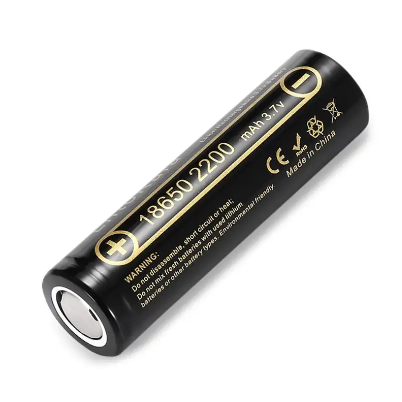 LiitoKala Lii-22A 18650 3.7V 2200mAh Flat Top Rechargeable Li-ion Battery Cell