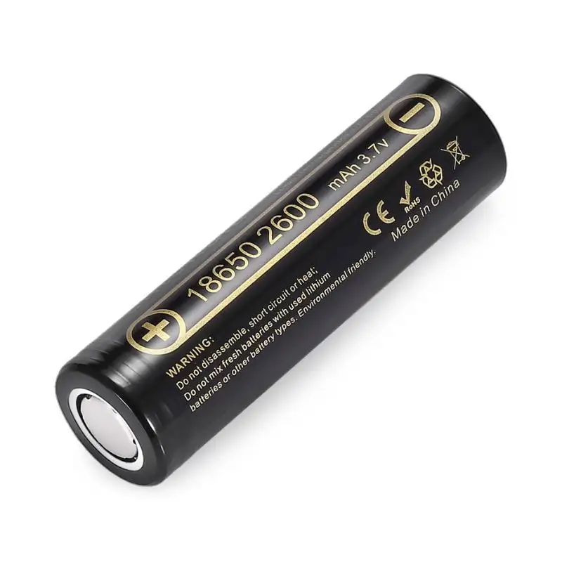 LiitoKala Lii-26A 18650 3.7V 2600mAh Flat Top Rechargeable Li-ion Battery Cell