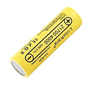 LiitoKala Lii-40A 21700 4000 mAh Li-ion Rechargeable Battery – High-Drain 3.7 V Cell for Flashlights and Power Tools