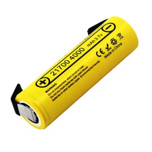 LiitoKala Lii-40A-N 21700 4000 mAh Nickel-Tab Li-ion Battery for Pack Assembly and E-bike Power Applications