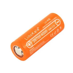 LiitoKala Lii-40E 3.2V 26700 4000mAh High Discharge LiFePO4 Rechargeable Battery Cell