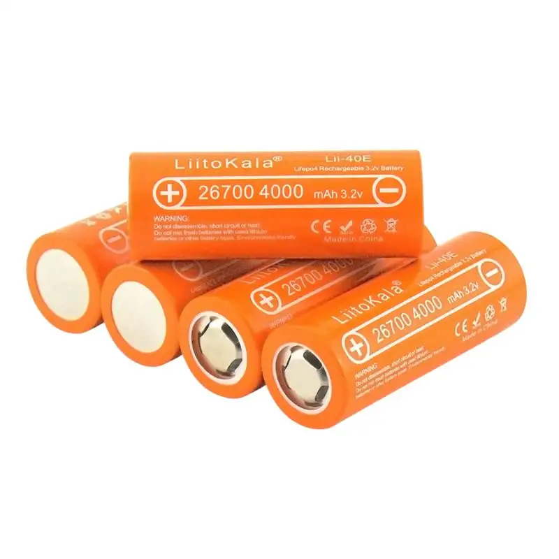 LiitoKala Lii-40E 26700 4000mAh LiFePO4 Rechargeable Battery – 3.2V High Discharge Cell - Image 4