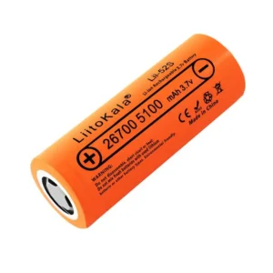 LiitoKala Lii-52S 3.65V 26700 5000mAh High Capacity Rechargeable Lithium Battery Cell