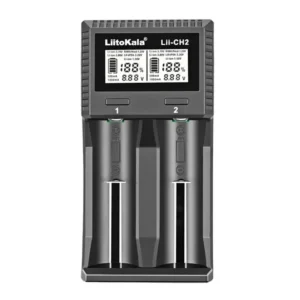 LiitoKala Lii-CH2 Dual-Slot USB Smart Battery Charger – Multi-Chemistry Charger for Li-ion, LiFePO4 & NiMH Batteries