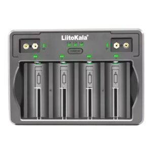 LiitoKala Lii-D4 Type-C 4-Slot Smart Charger for Li-ion NiMH and 9V Batteries 18650 26650 14500