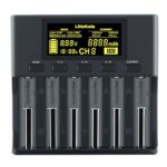 LiitoKala Lii-S6 6-Slot Intelligent NiMH NiCd Battery Charger with AC Input for AA AAA Rechargeable Batteries