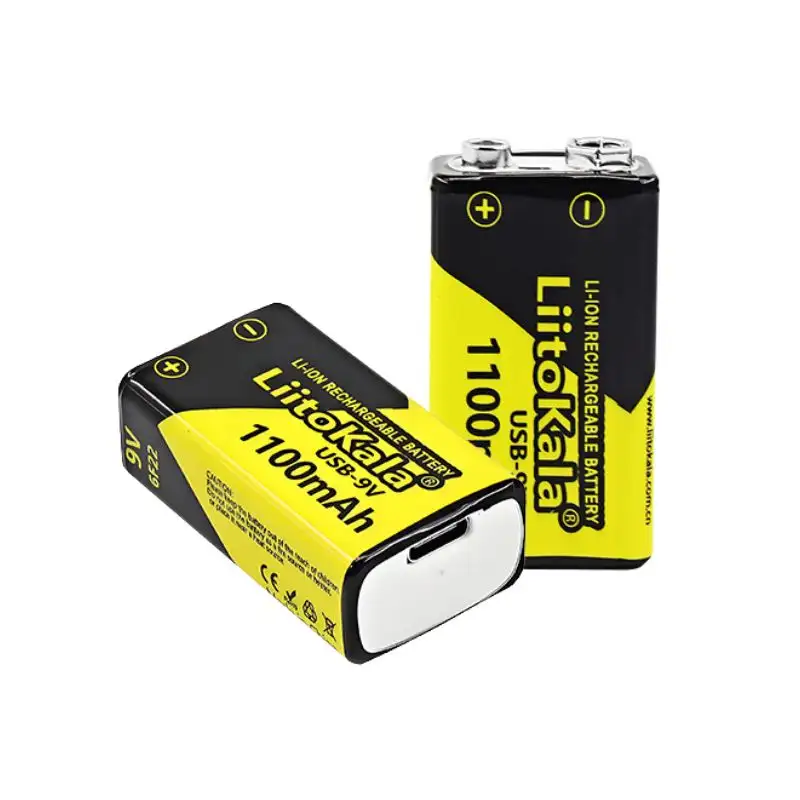 LiitoKala USB-9V 1100mAh Type-C Rechargeable Li-ion Battery - Image 3